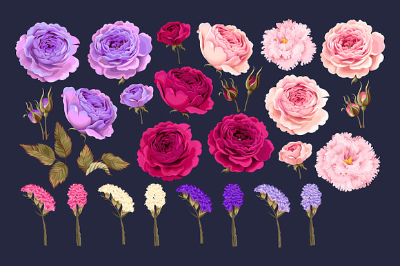 Roses and Dry Flowers Pattenrs in Patterns - product preview 2