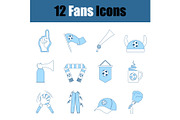 Fans Icon Set