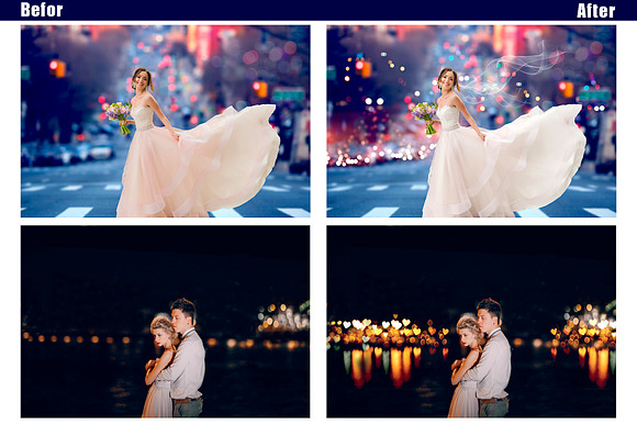 35 city lights bokeh overlay in Add-Ons - product preview 1
