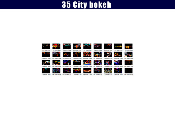 35 city lights bokeh overlay in Add-Ons - product preview 3