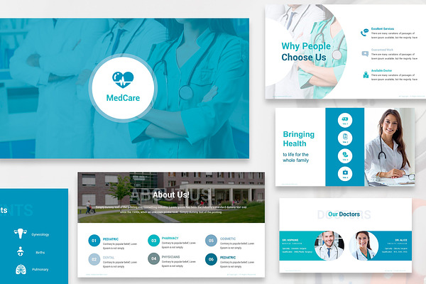MedCare Fully-Editable PPT Slides