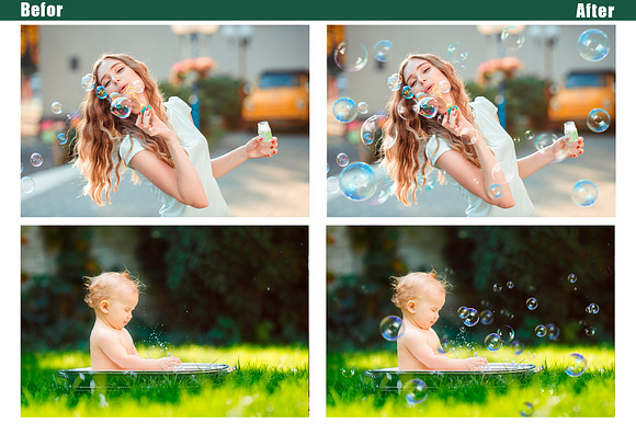35 Soap Bubbles Photo Overlays in Photoshop Layer Styles - product preview 1