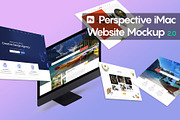 Perspective iMac Website Mockup 2.0