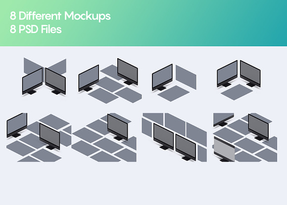 Perspective iMac Website Mockup 3.0 in Scene Creator Mockups - product preview 4