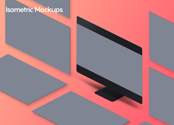 Perspective iMac Website Mockup 4.0 in Scene Creator Mockups - product preview 4