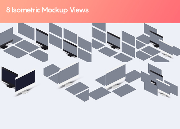 Perspective iMac Website Mockup 4.0 in Scene Creator Mockups - product preview 6