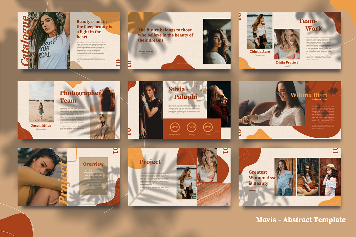 MAVIS - Abstract Lookbook Powerpoint in PowerPoint Templates - product preview 8