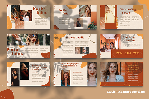 MAVIS - Abstract Lookbook Powerpoint in PowerPoint Templates - product preview 2