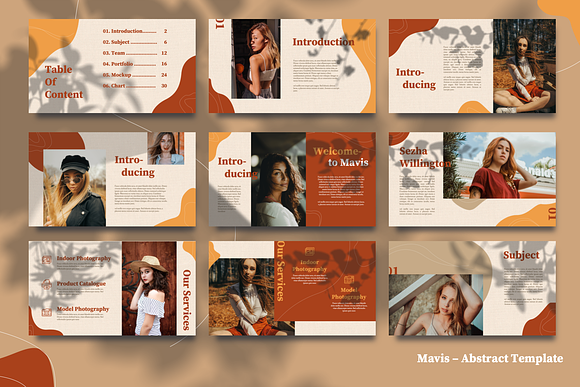 MAVIS - Abstract Lookbook Powerpoint in PowerPoint Templates - product preview 3