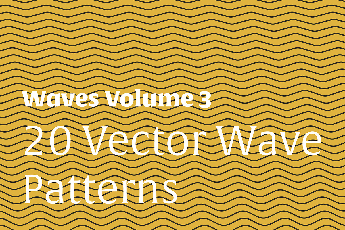 Waves Vol. 3 | 20 Vector Patterns in Patterns - product preview 8