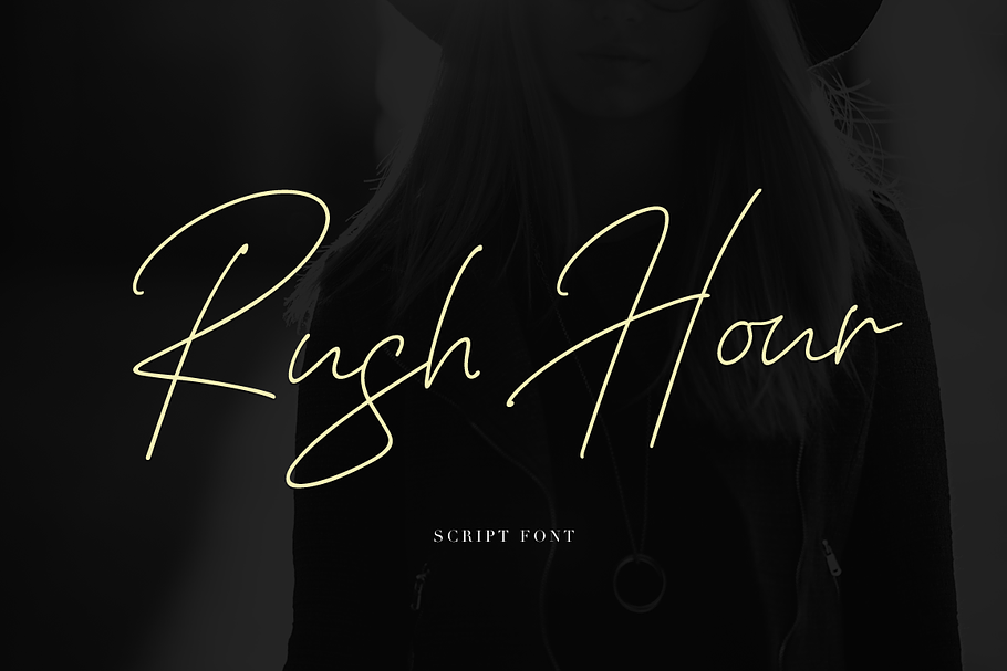 Rush Hour in Script Fonts - product preview 8