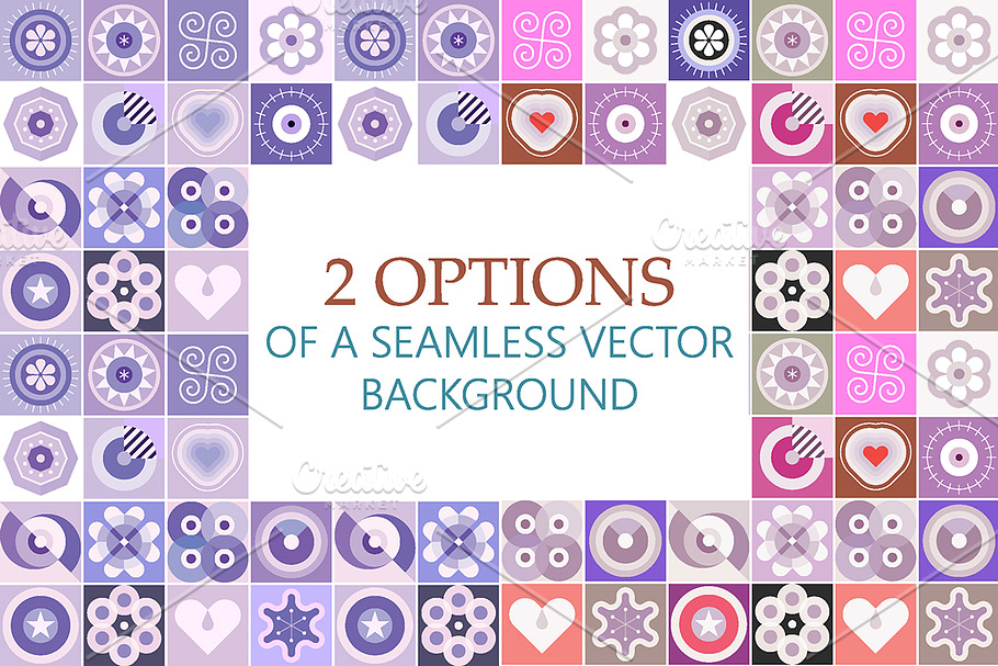 2 Options Seamless Vector Background in Patterns - product preview 8