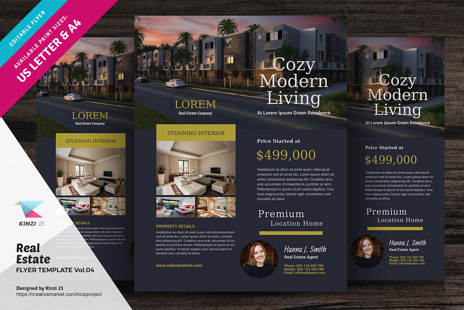 Real Estate Flyer Template Vol.04 in Flyer Templates - product preview 8