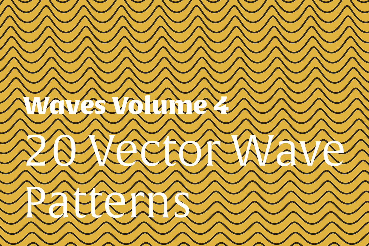 Waves Vol. 4 | 20 Vector Patterns in Patterns - product preview 8