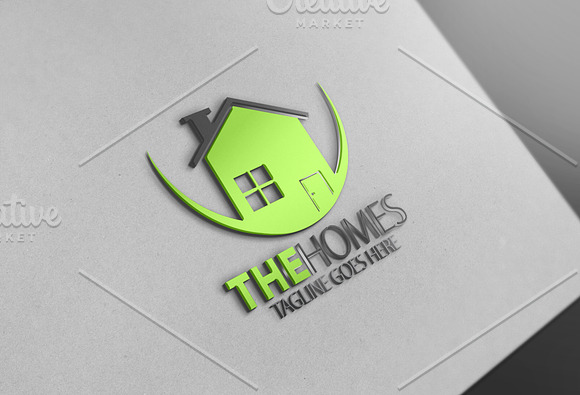 The Homes Logo in Logo Templates - product preview 2