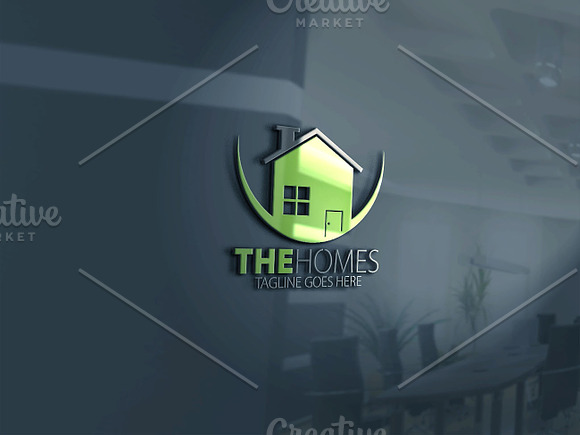 The Homes Logo in Logo Templates - product preview 3