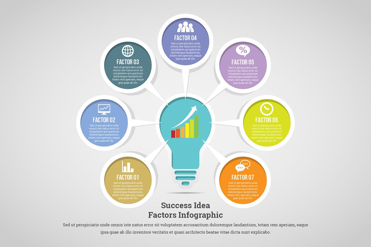 Idea Factors Infographic in Web Elements - product preview 8