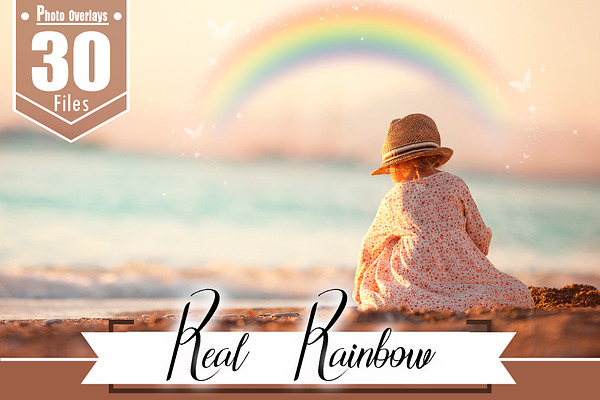 30 real fairy Rainbow Photo overlay