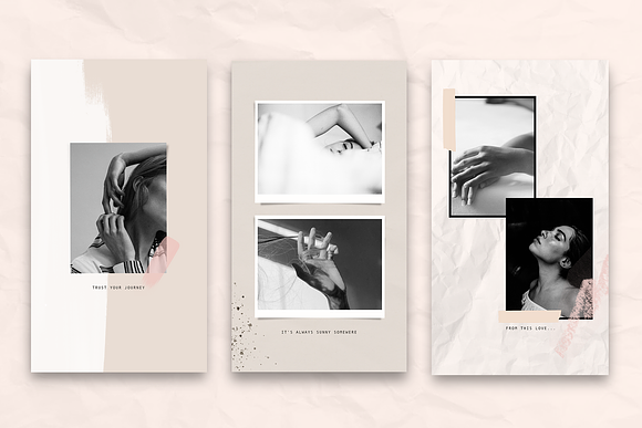 Feminine film stories and post in Instagram Templates - product preview 9