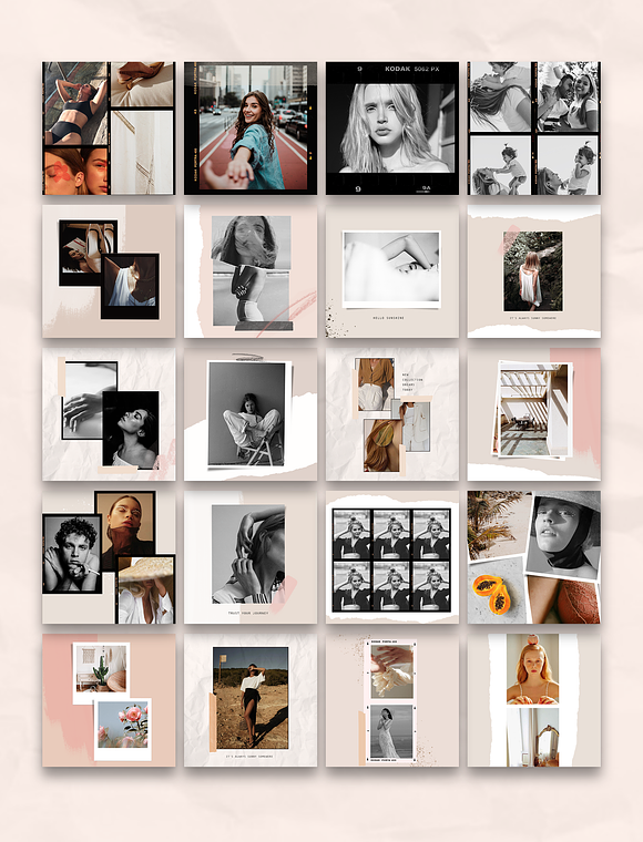 Feminine film stories and post in Instagram Templates - product preview 10