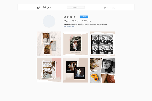 Feminine film stories and post in Instagram Templates - product preview 13