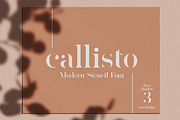 Callisto — Modern Stencil Font