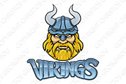 Viking Warrior Mascot Sign Graphic