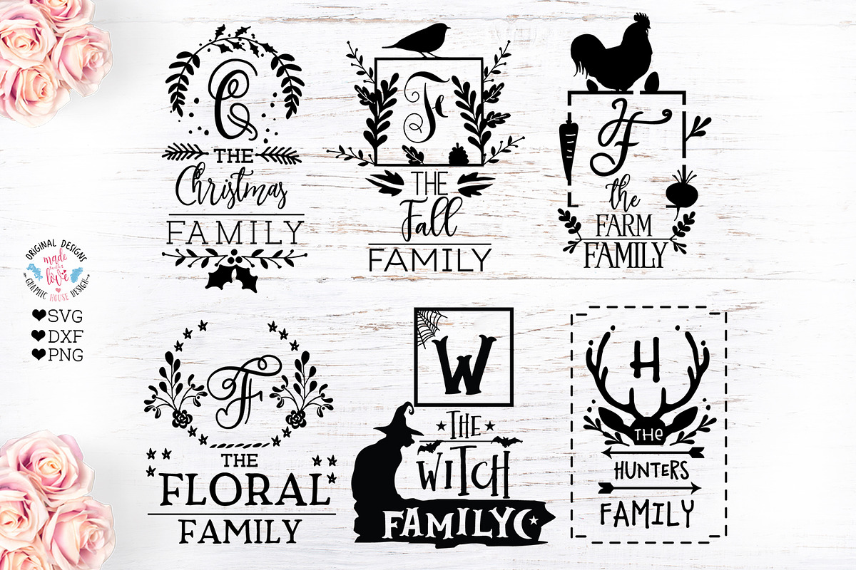 Family name Frames SVG, DXF, EPS in Illustrations - product preview 8