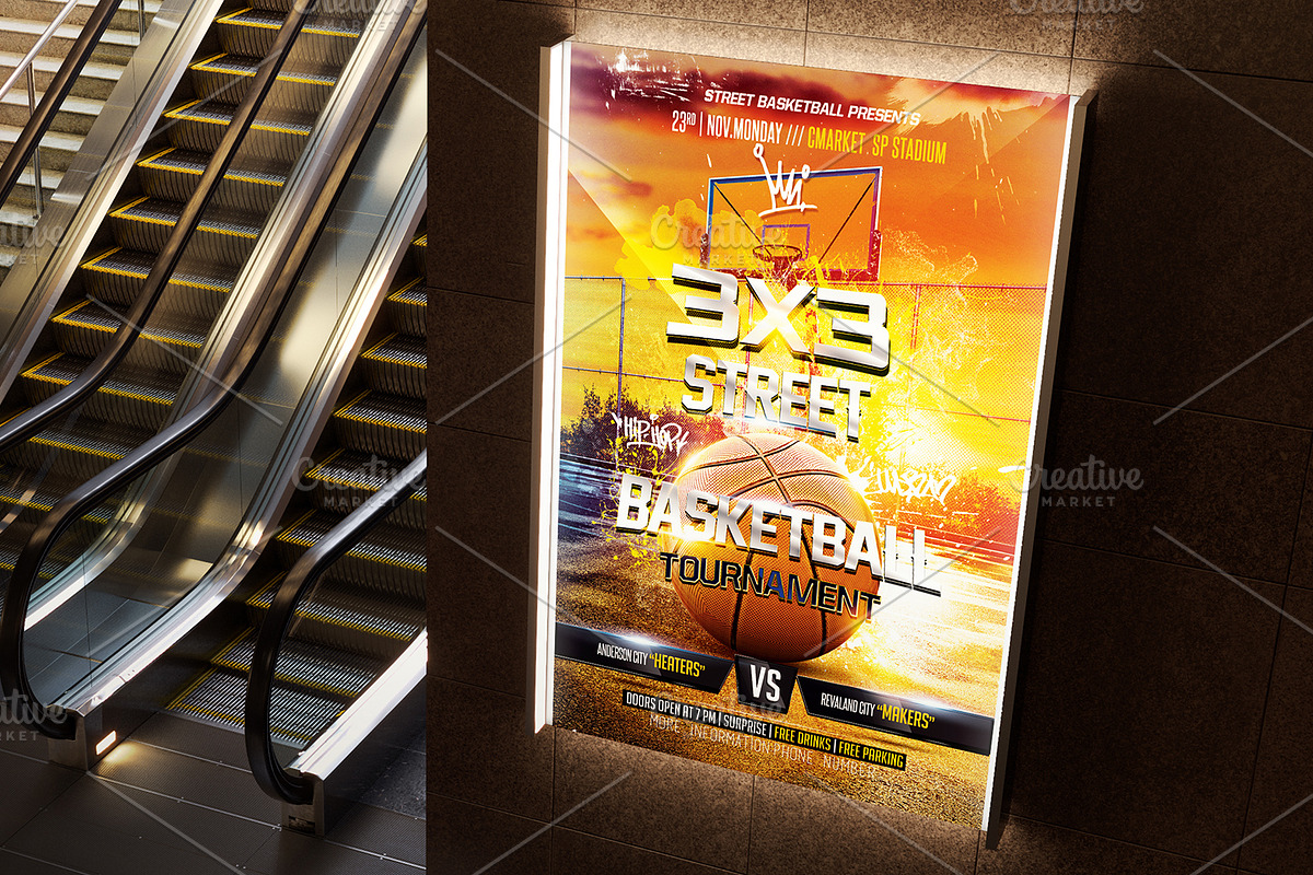 Street Basketball Flyer in Flyer Templates - product preview 8
