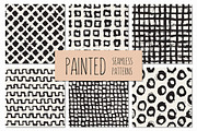 Painted Seamless Patterns Set 3