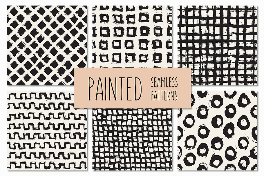 Painted Seamless Patterns Set 3 in Patterns - product preview 8