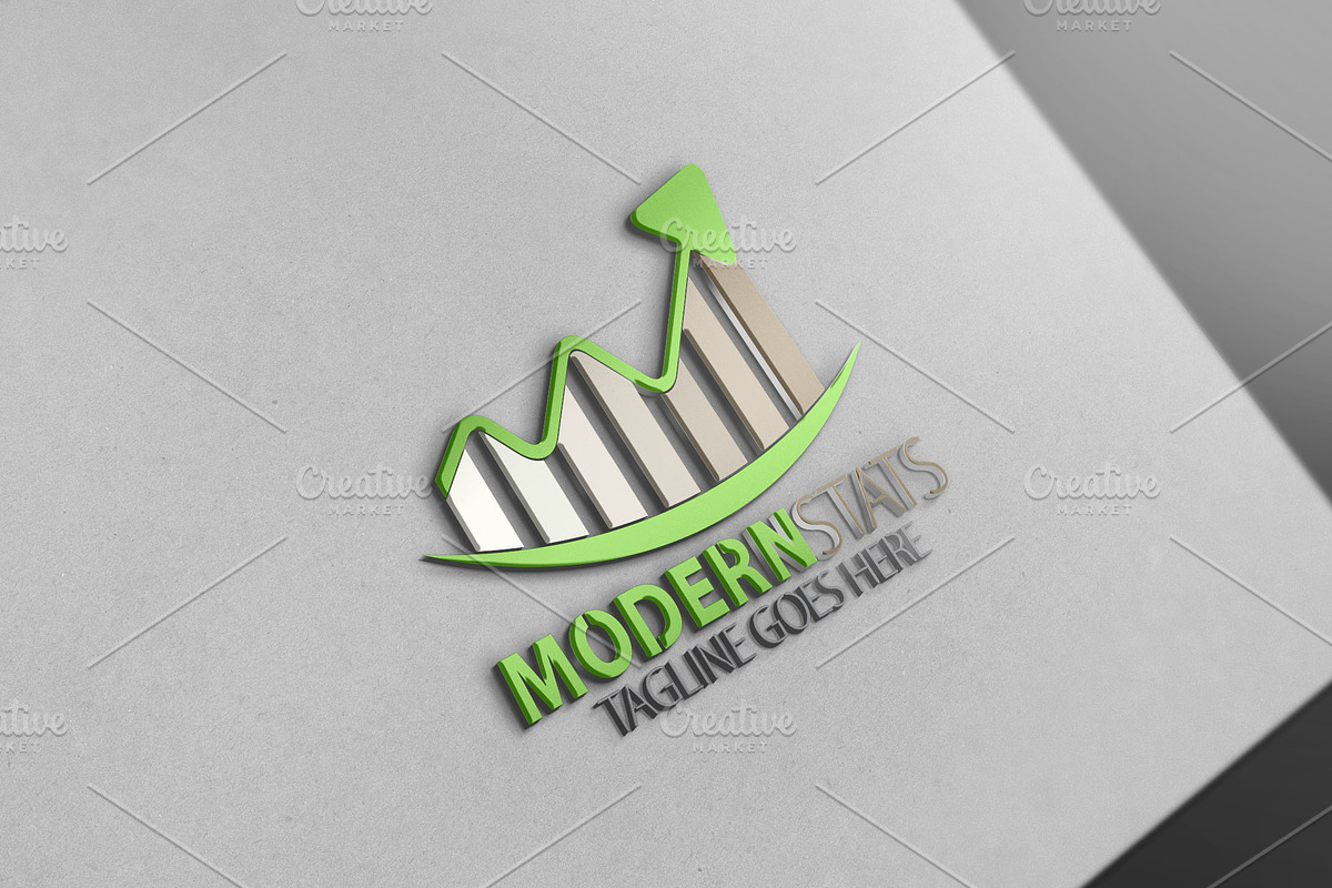 Stats Logo in Logo Templates - product preview 8