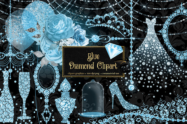 Blue Diamond Clipart