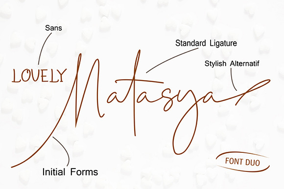 Lovely Natasya - Duo font in Script Fonts - product preview 1