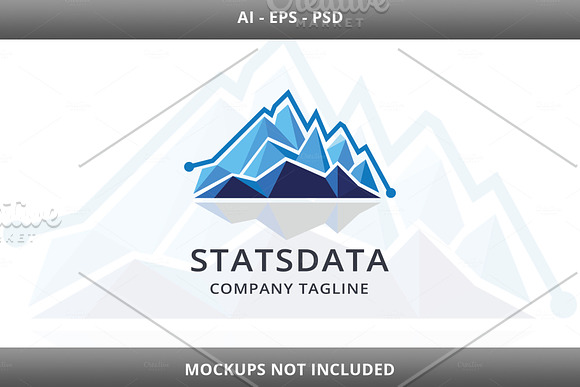 Mount Stats Data - Logo for business in Logo Templates - product preview 3