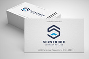 Server Box Letter S Logo