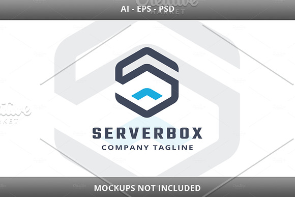 Server Box Letter S Logo in Logo Templates - product preview 3