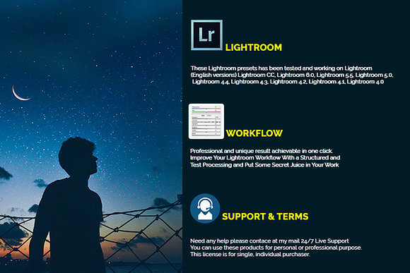 Nightscape Lightroom Presets in Add-Ons - product preview 1