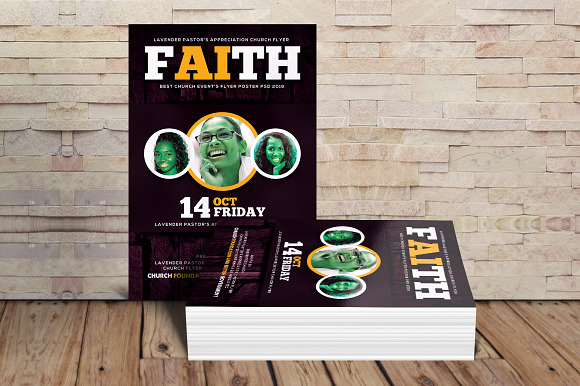 Faith Church Flyer in Flyer Templates - product preview 1