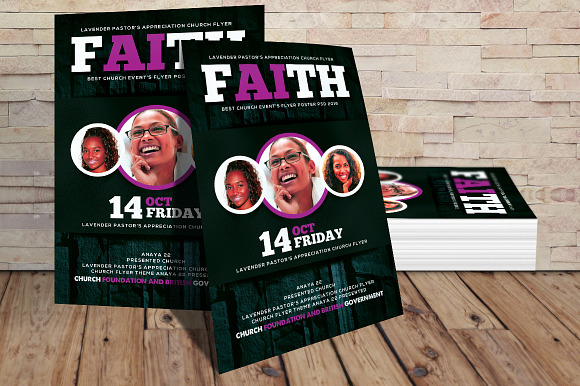 Faith Church Flyer in Flyer Templates - product preview 2
