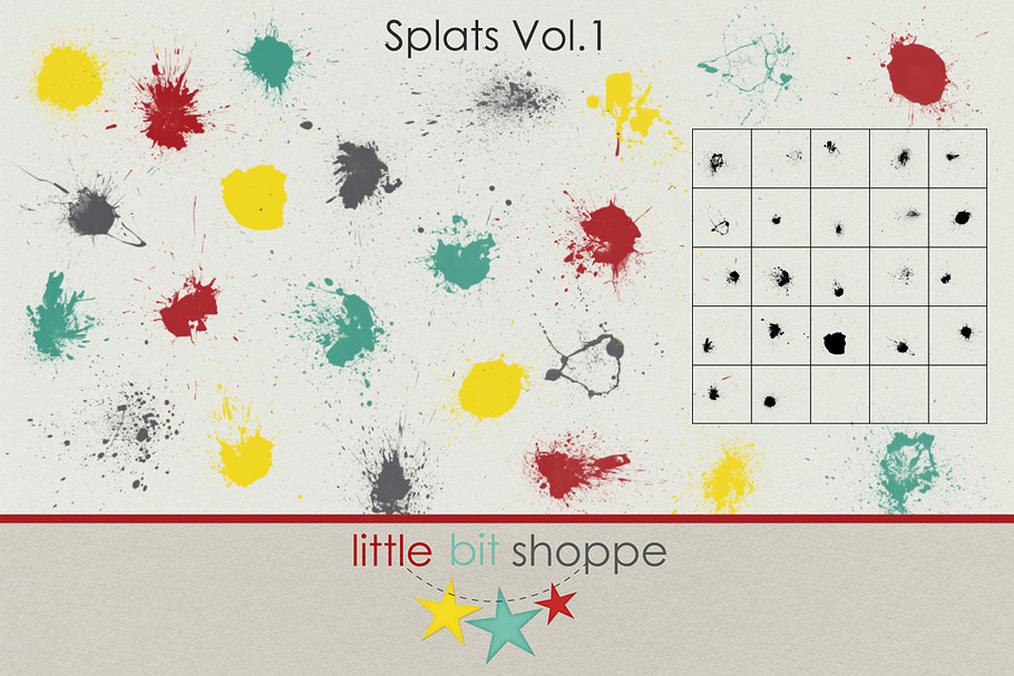 Splats Vol.1 in Photoshop Brushes - product preview 8