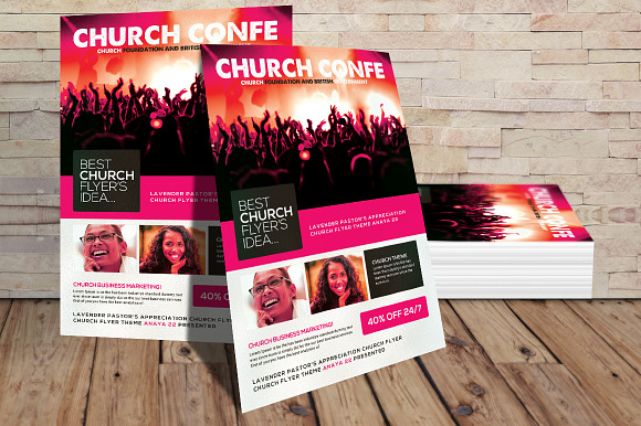 Church Event or Conference Flyer in Flyer Templates - product preview 1