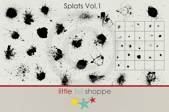 Splats Vol.1 in Photoshop Brushes - product preview 1