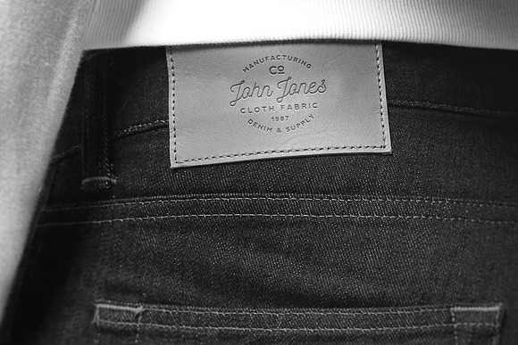 Logo Mockup Label Jeans in Branding Mockups - product preview 4