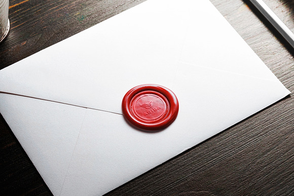 Logo Mockup Wax Seal Letter in Branding Mockups - product preview 1