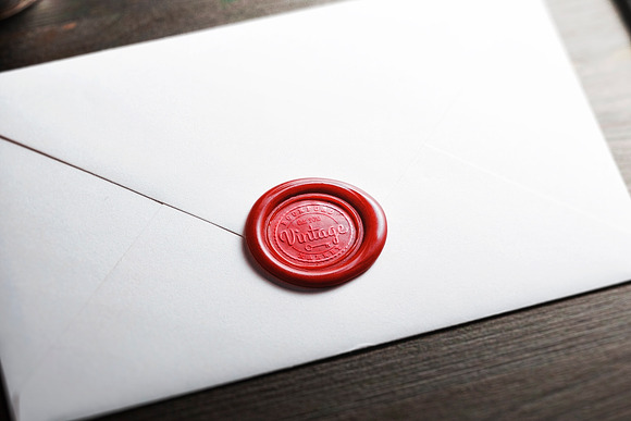 Logo Mockup Wax Seal Letter in Branding Mockups - product preview 3