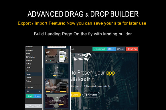 Bootstrap Template With Page Builder in Bootstrap Themes - product preview 3