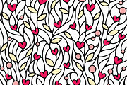 Nature and Heart Colorful Vector