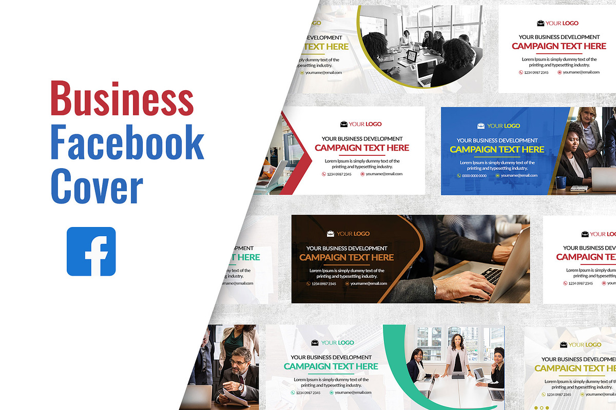 10 Business Facebook Cover in Facebook Templates - product preview 8