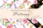 Watercolor Set Patterns
